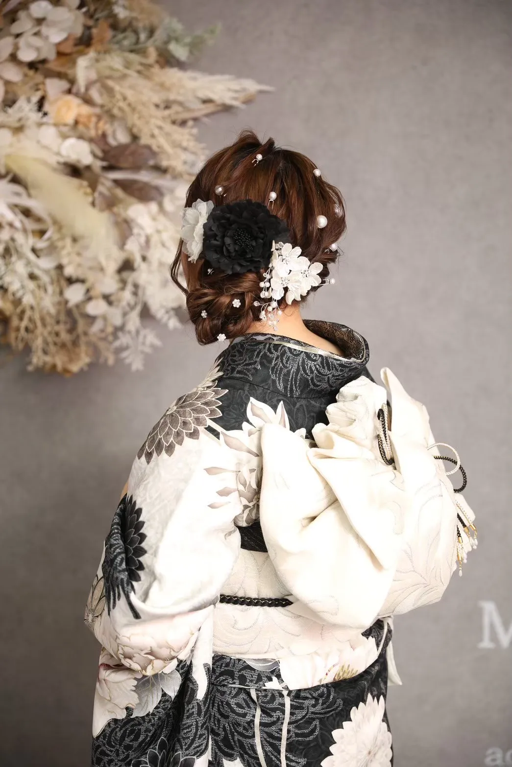 成人式ヘアアレンジ　シニヨン