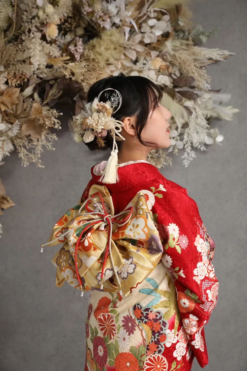 成人式ヘアアレンジ　シニヨン