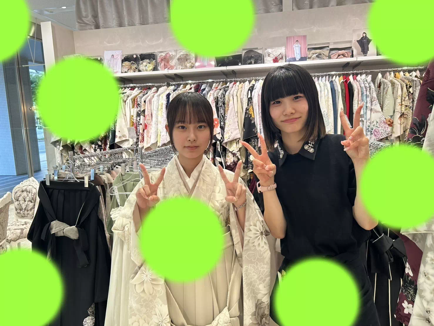 TAKAZEN神戸店　前撮り撮影会　イマドキ　カワイイ　コディネート　振袖　レンタル　袴　