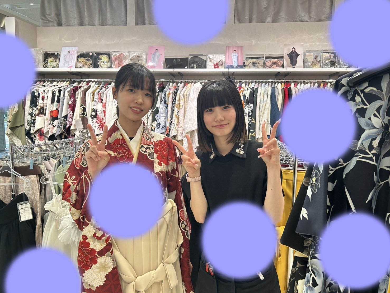 TAKAZEN神戸店　前撮り撮影会　イマドキ　カワイイ　コディネート　振袖　レンタル　袴　