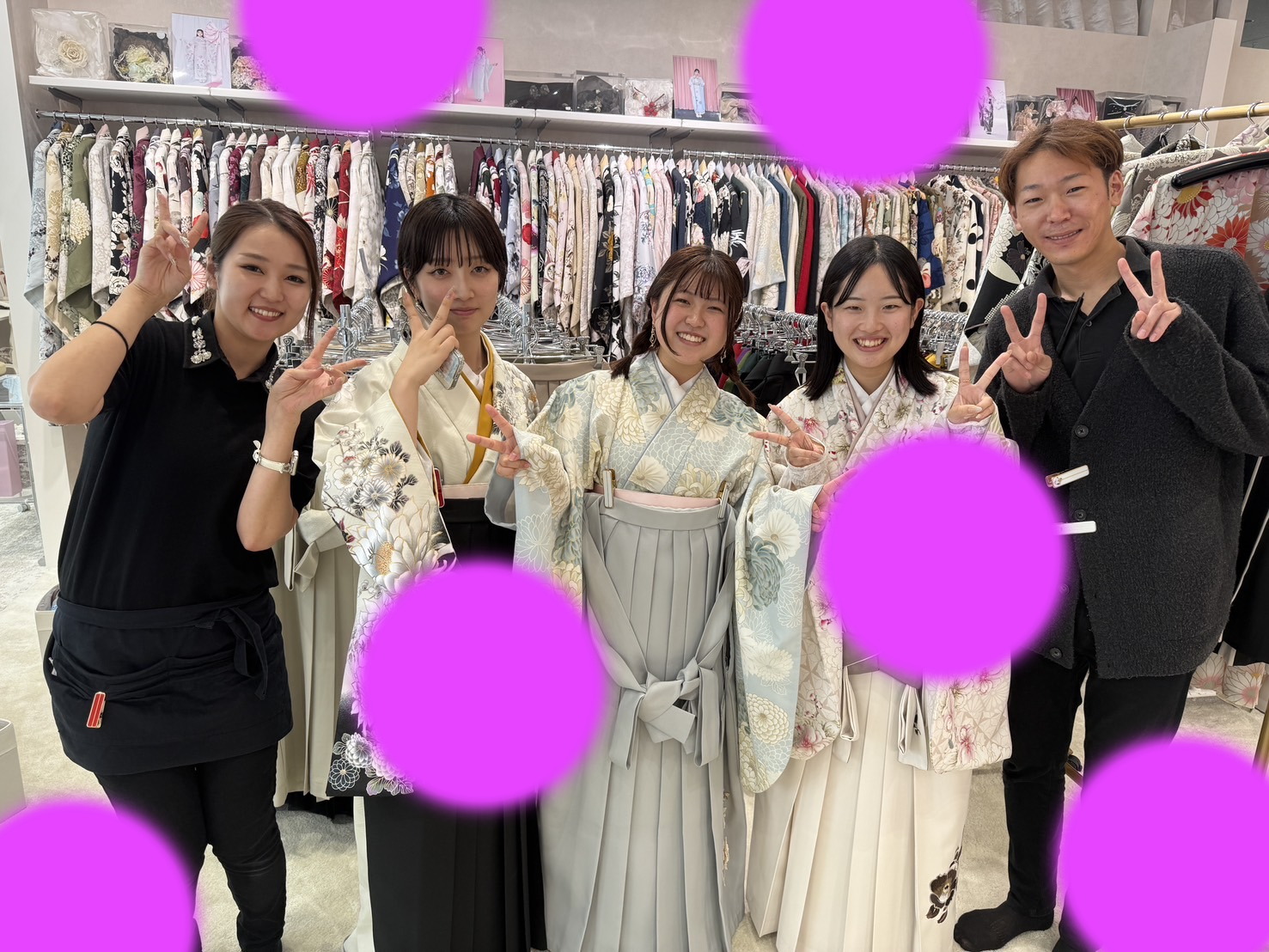TAKAZEN神戸店　前撮り撮影会　イマドキ　カワイイ　コディネート　振袖　レンタル　袴　