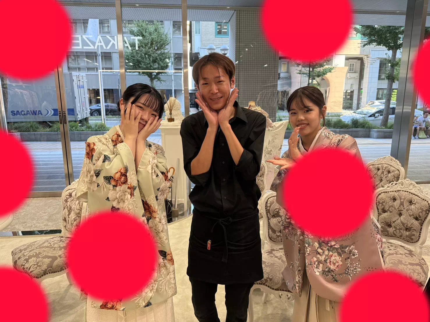 TAKAZEN神戸店　前撮り撮影会　イマドキ　カワイイ　コディネート　振袖　レンタル　袴　