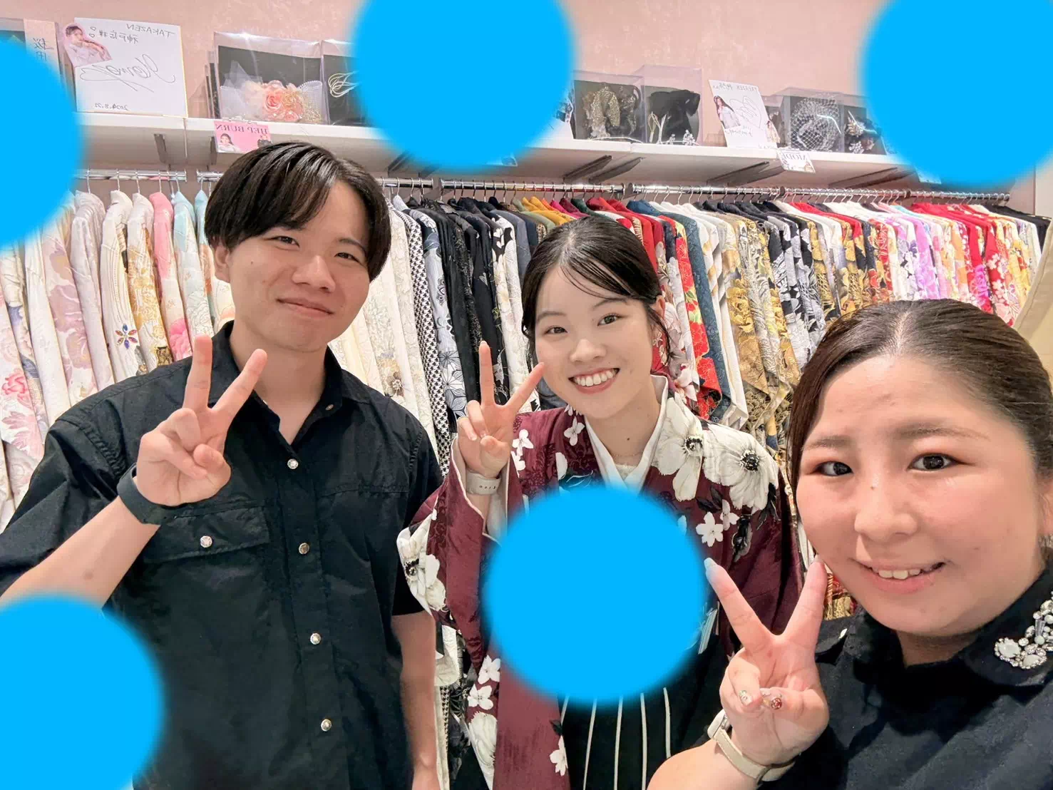 TAKAZEN神戸店　前撮り撮影会　イマドキ　カワイイ　コディネート　振袖　レンタル　袴　