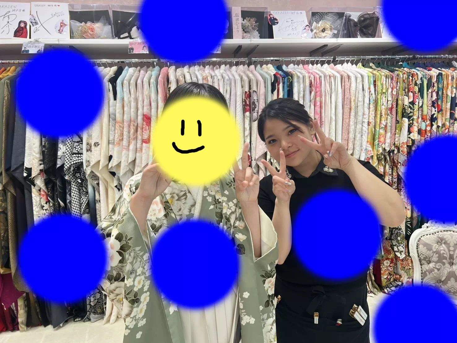 TAKAZEN神戸店　前撮り撮影会　イマドキ　カワイイ　コディネート　振袖　レンタル　袴　