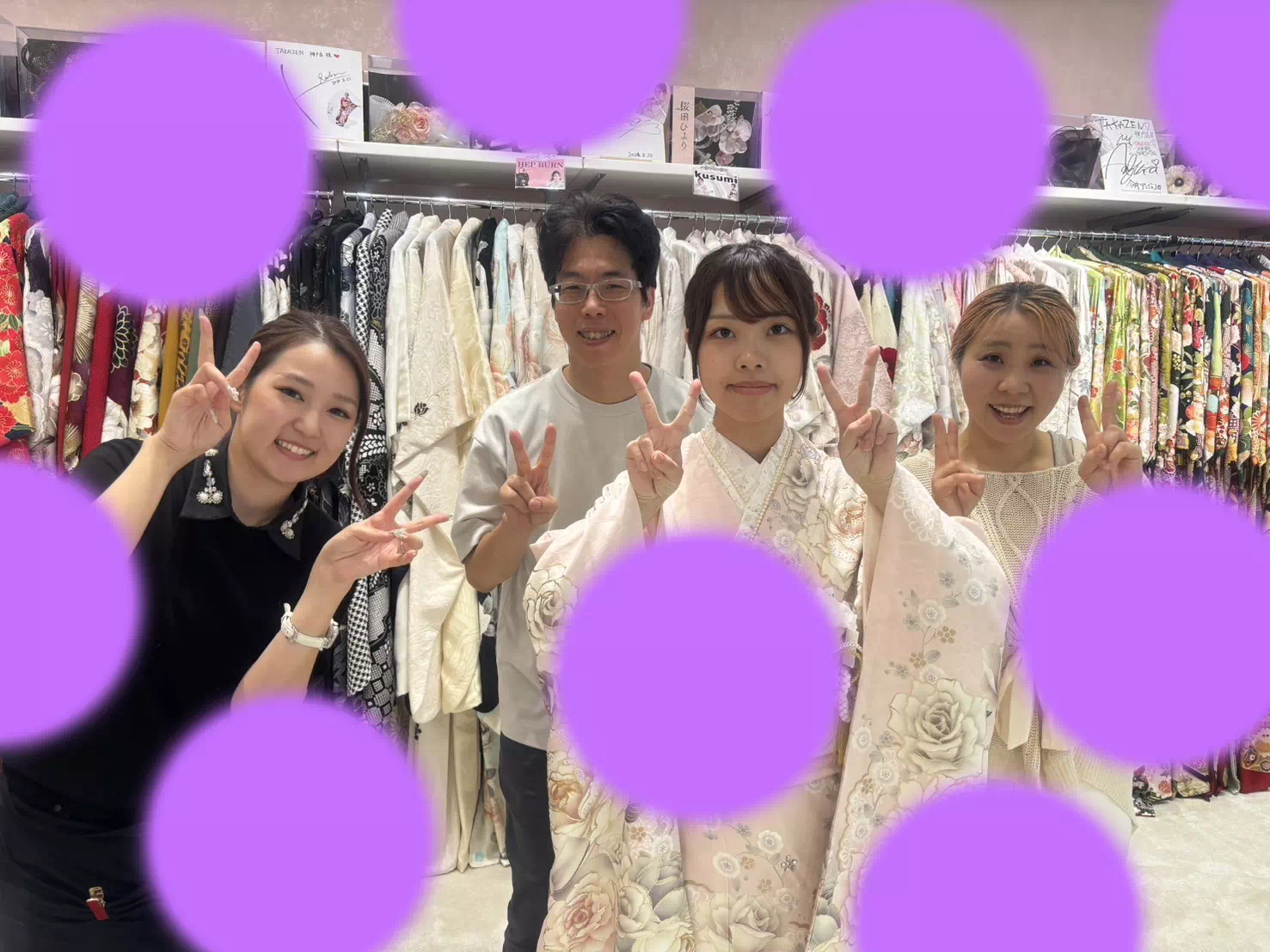 TAKAZEN神戸旧居留地店　成人式　振袖レンタル　カワイイ　イマドキ　香音ちゃん着用