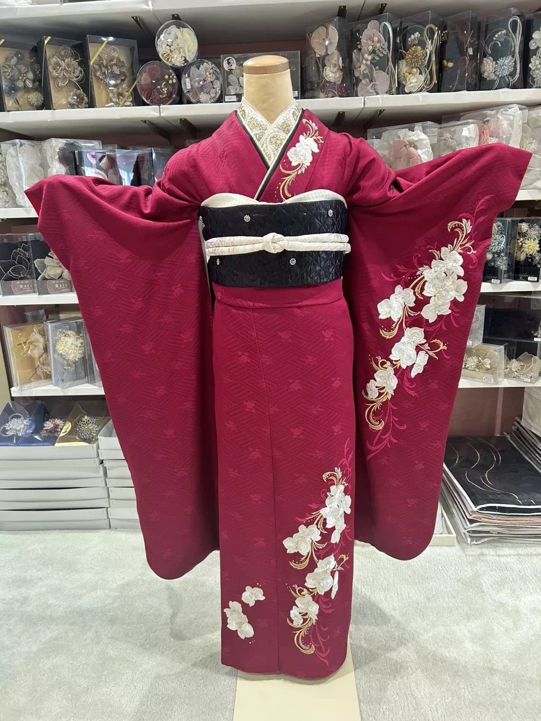TAKAZEN姫路店　姫路市　成人式　卒業式　袴　振袖　イマドキ振袖　キラキラ　ヴィンテージスタイル