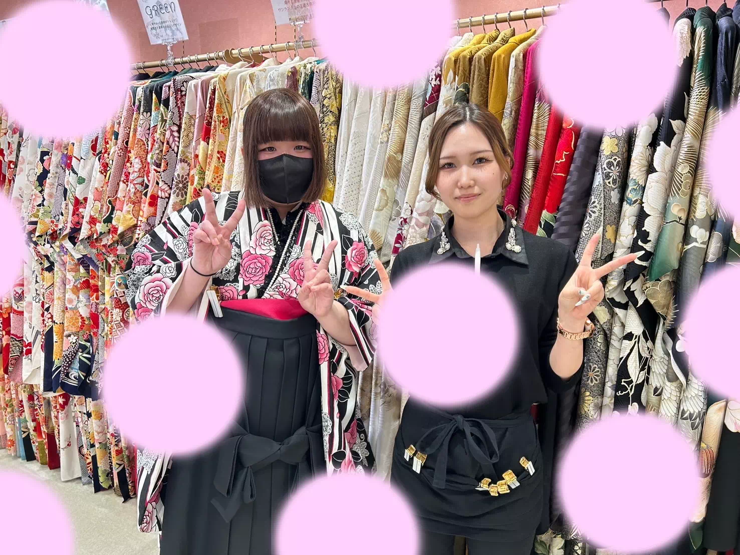 TAKAZEN姫路店　姫路市　成人式　卒業式　袴　振袖　イマドキ振袖　キラキラ　ヘップバーン　　白　金