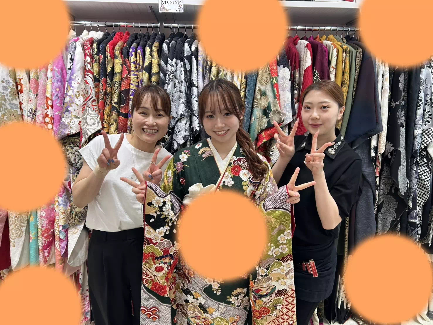 TAKAZEN神戸店　前撮り撮影会　イマドキ　カワイイ　コディネート　振袖　レンタル　袴　