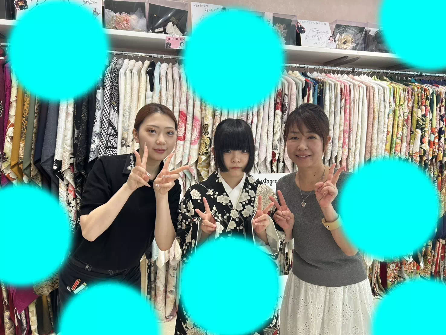 TAKAZEN神戸旧居留地店　　卒業式　袴　レンタル　イマドキ　黒色