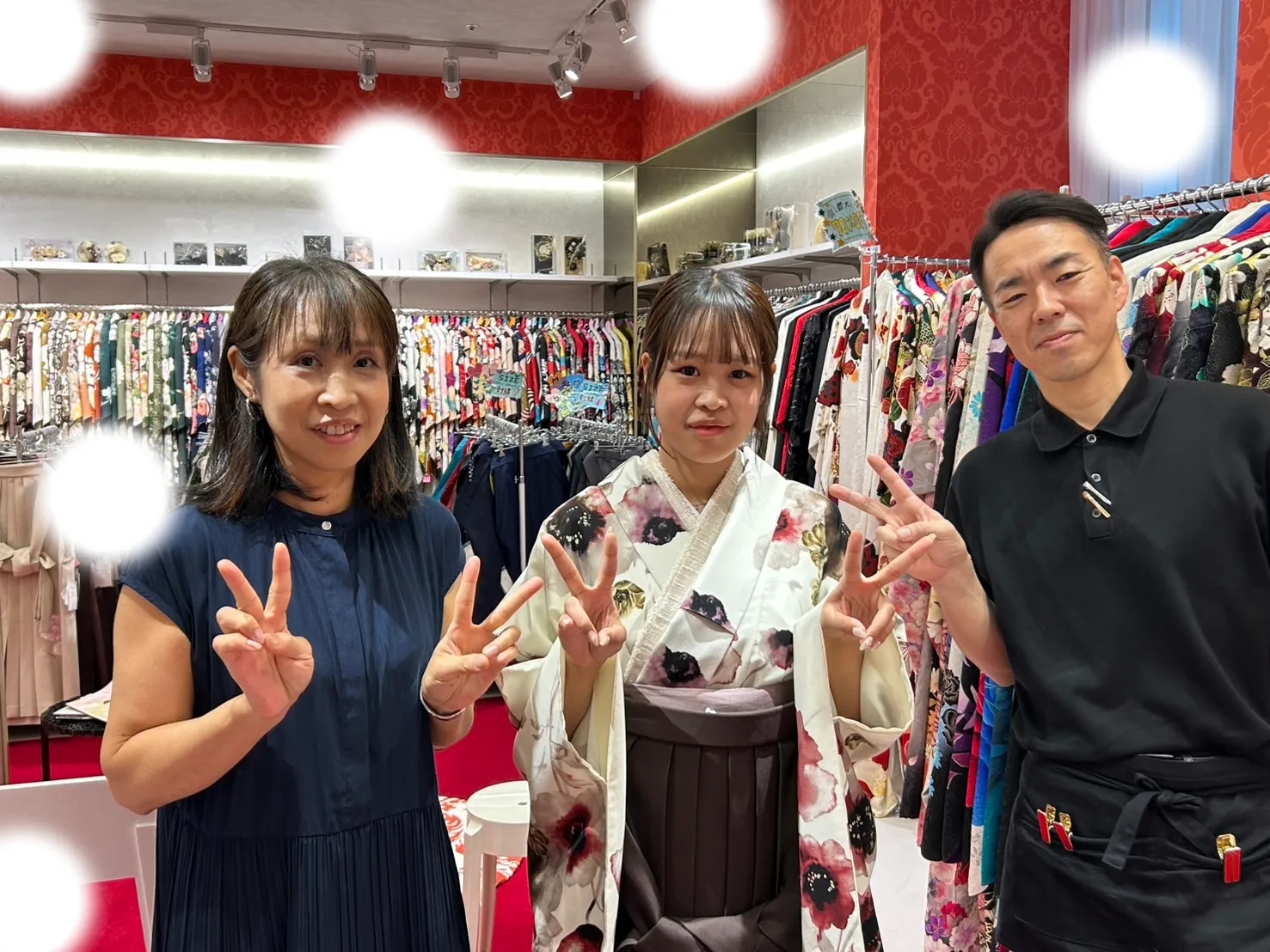 【TAKAZEN大阪梅田本店】♡31日　大阪梅田でくすみカラーの可愛らしい袴姫ちゃん♡