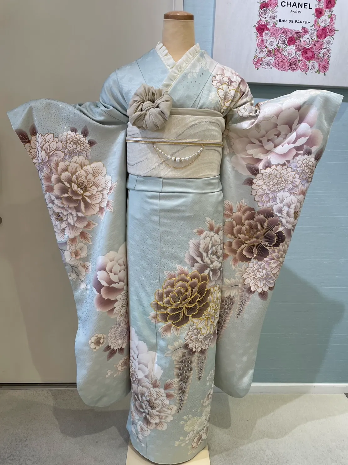 振袖　成人式　レンタル　假屋崎省吾　くすみカラー　かわいい