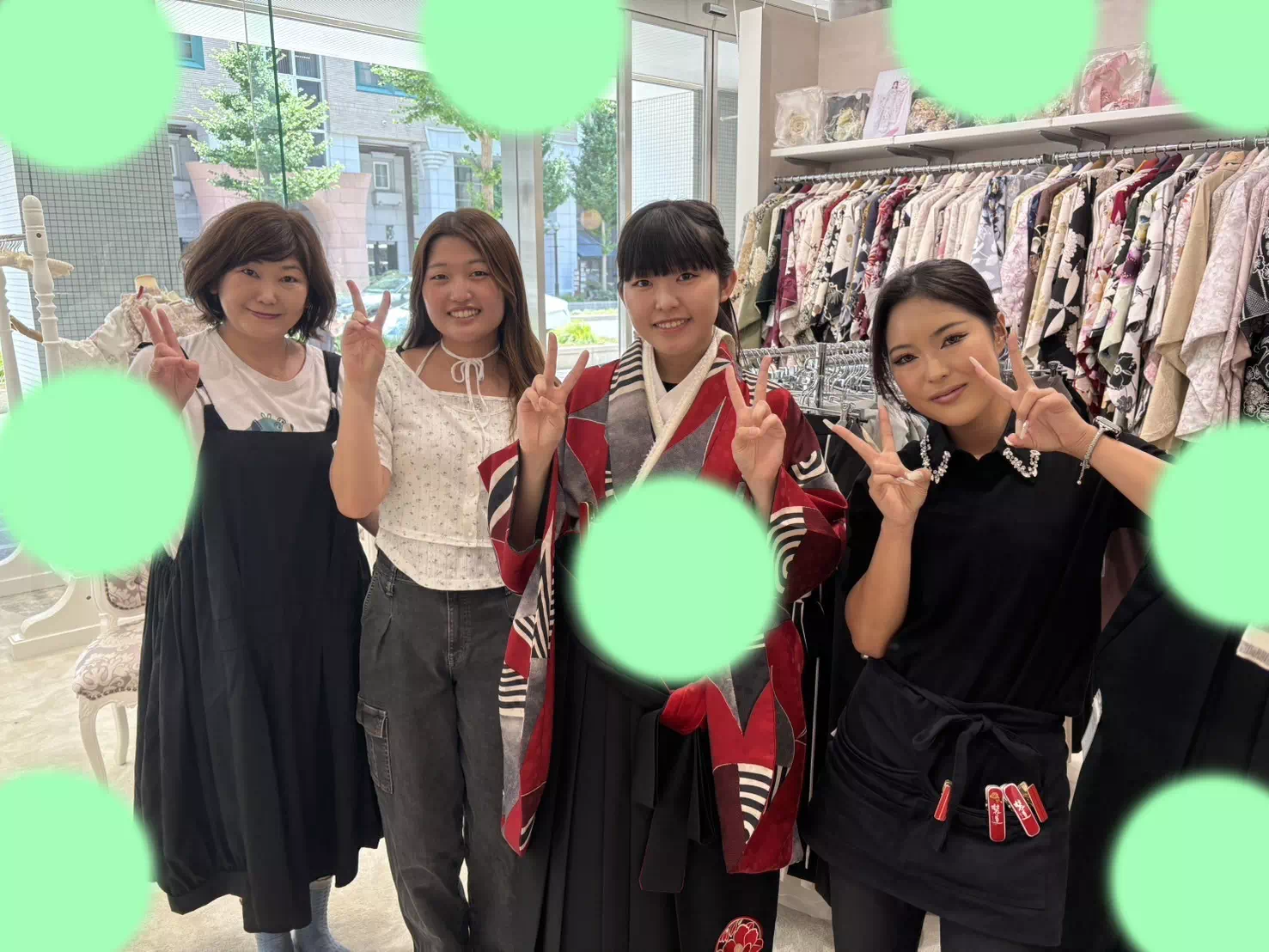 TAKAZEN神戸店　前撮り撮影会　イマドキ　カワイイ　コディネート　振袖　レンタル　袴　