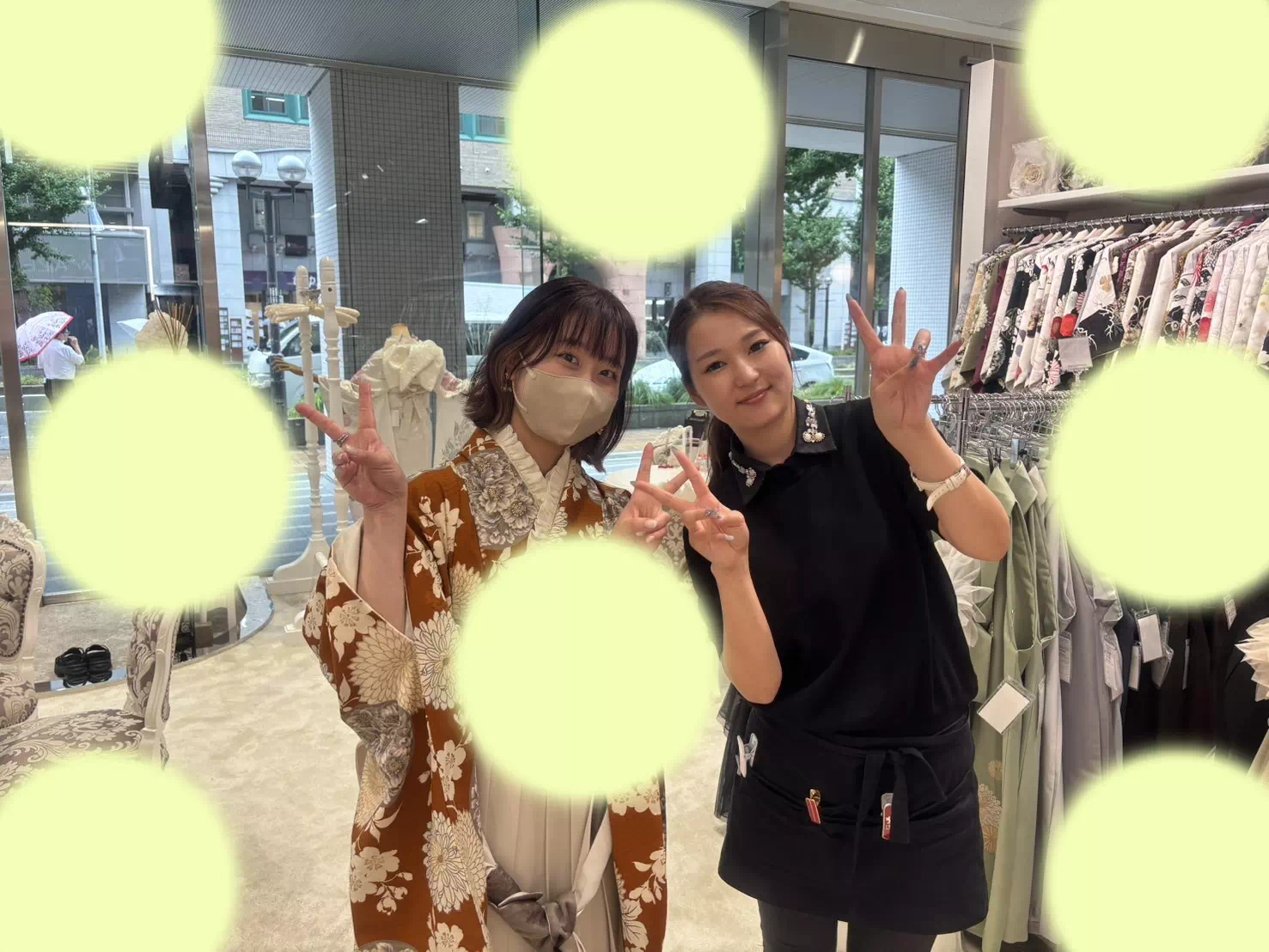 TAKAZEN神戸店　前撮り撮影会　イマドキ　カワイイ　コディネート　振袖　レンタル　袴　