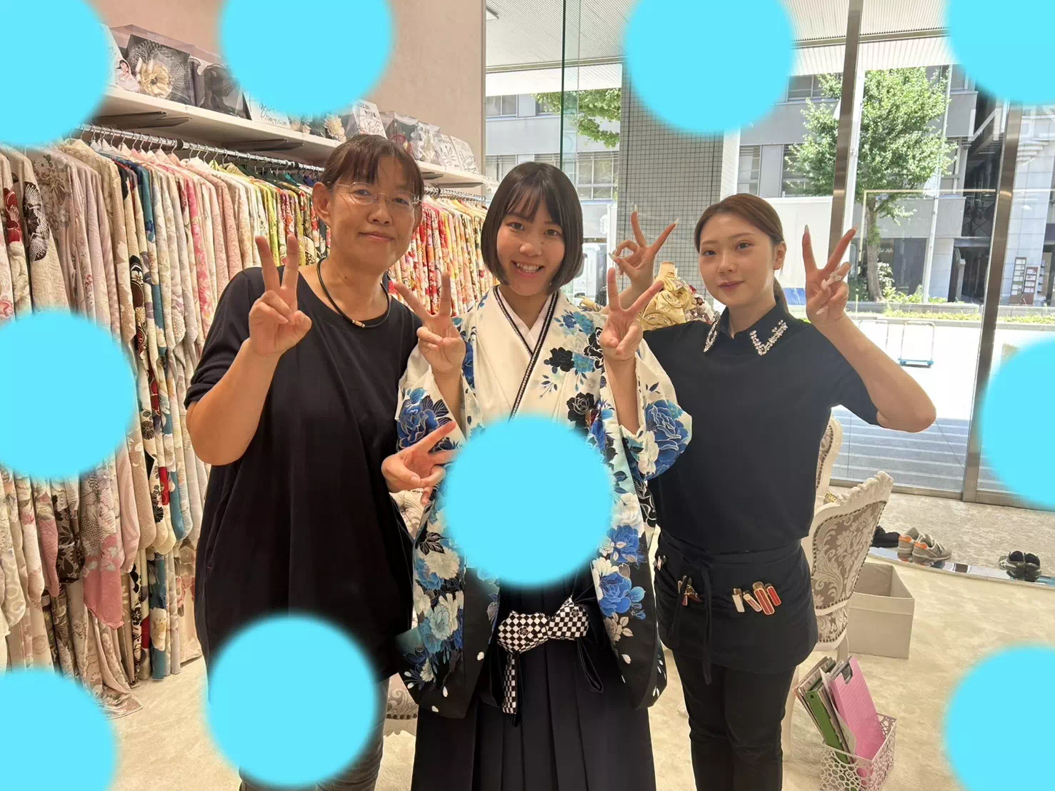 TAKAZEN神戸店　前撮り撮影会　イマドキ　カワイイ　コディネート　振袖　レンタル　袴　