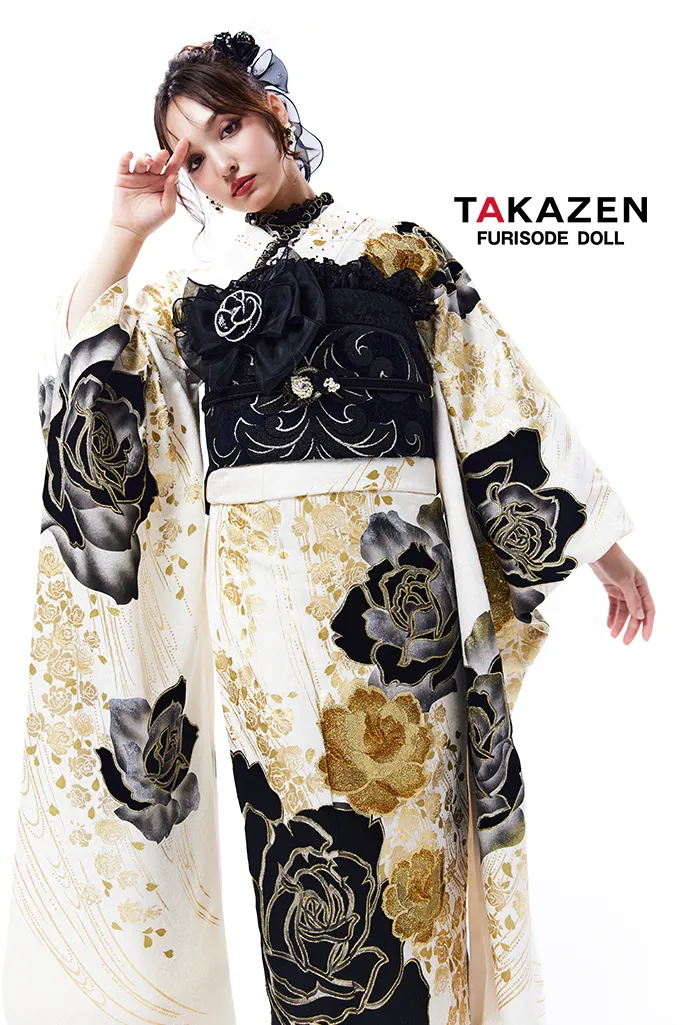 TAKAZEN　タカゼン　TAKAZEN堺店　TAKAZENオリジナル振袖　HEPBURNシリーズ　キラキラ　可愛い　一番目立つ　