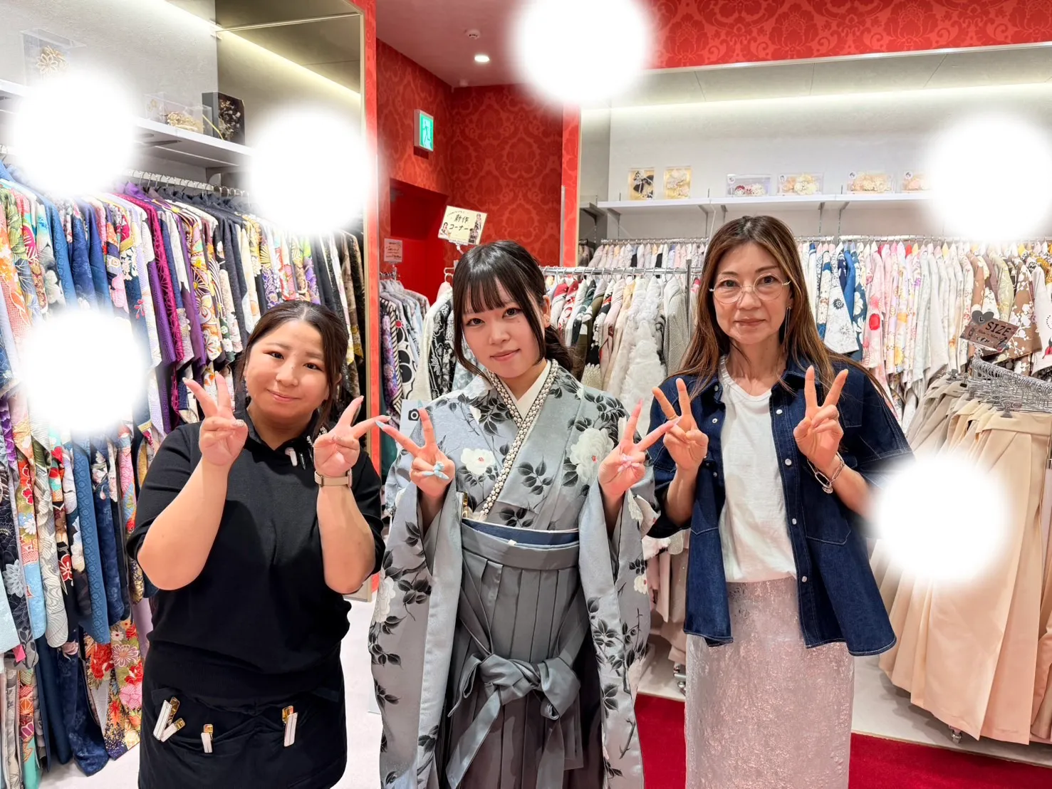 成人式　前撮り　梅田　袴　モード
