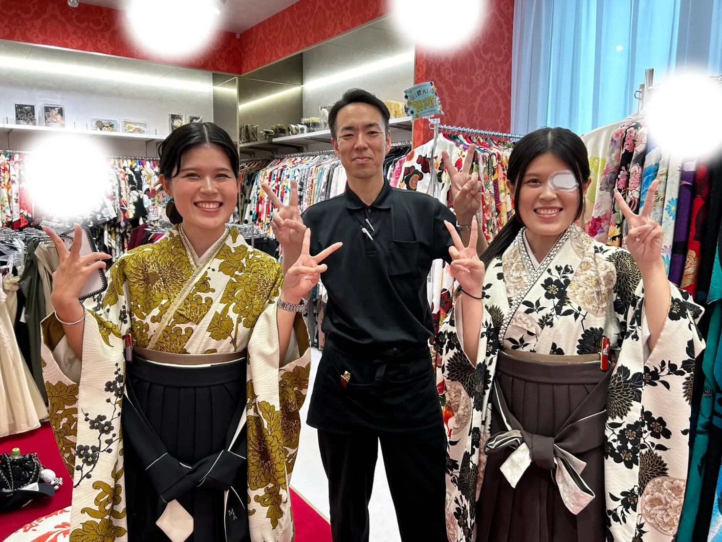 卒業式　袴　レンタル　双子　可愛い　シミラールック　いまどき
