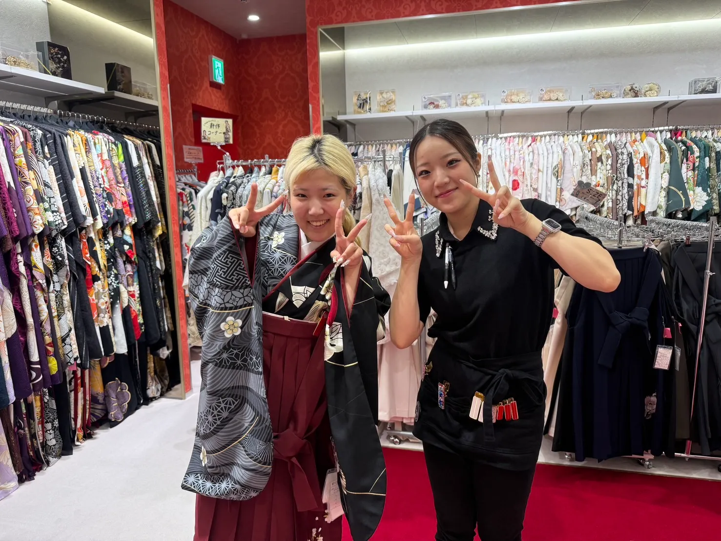 卒業式　梅田　袴　新作　古典