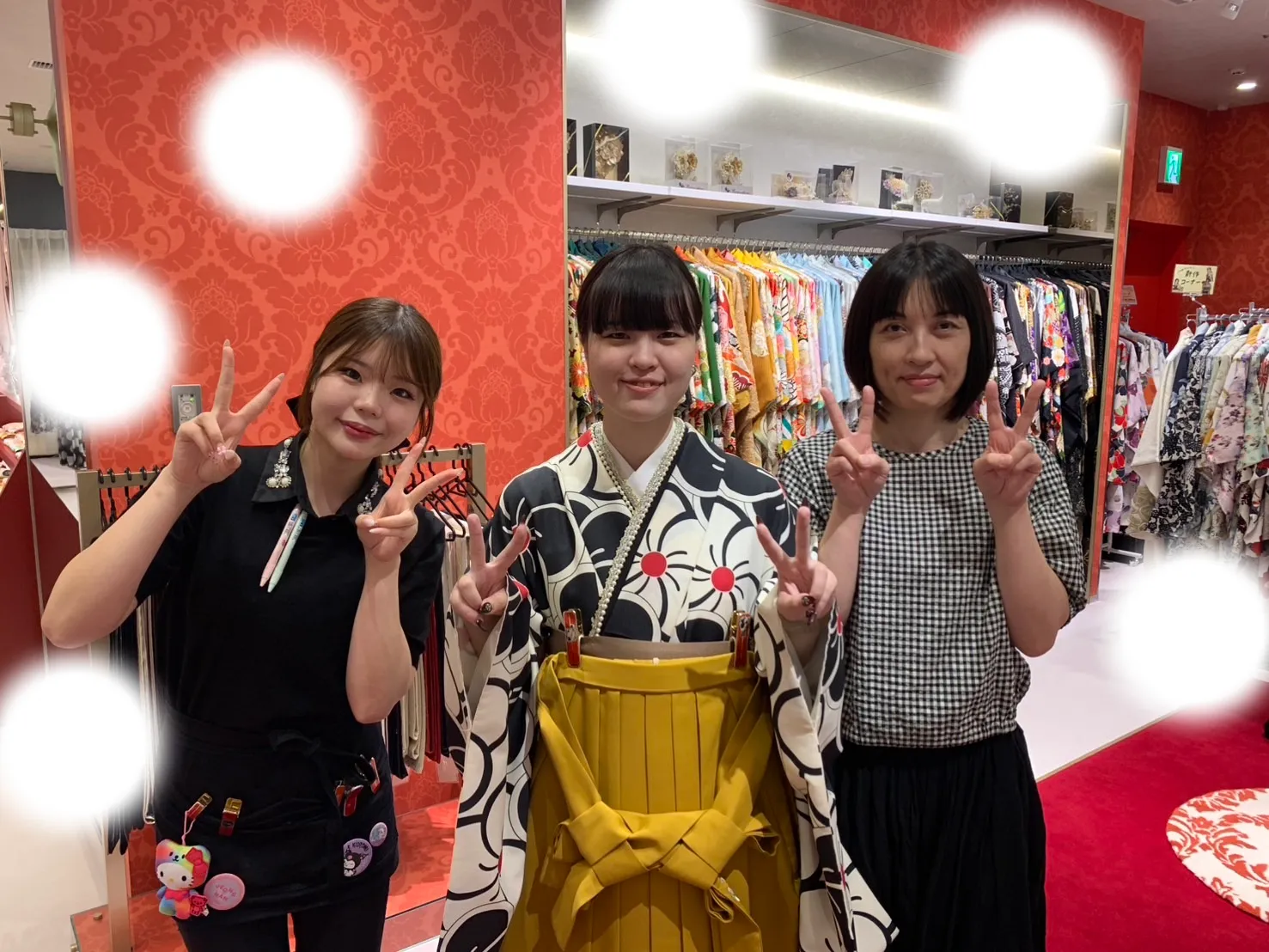 卒業式　袴　レンタル　梅田　からし色　古典　可愛い