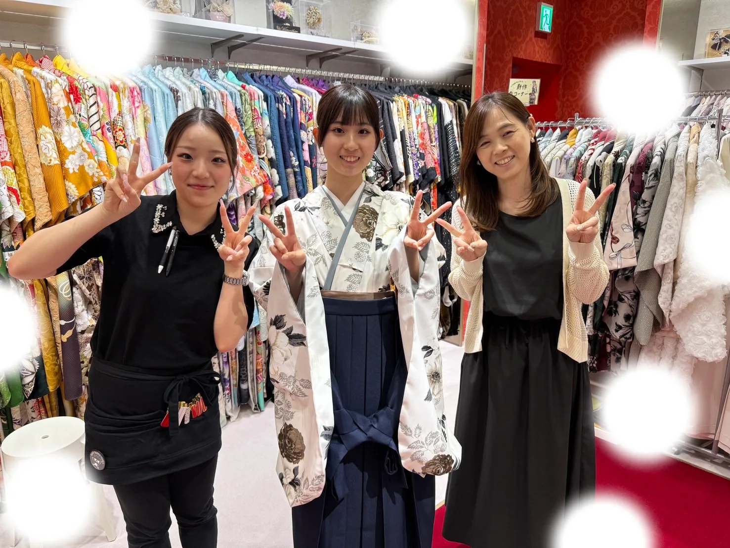 卒業式　くすみカラー　袴レンタル　前撮り