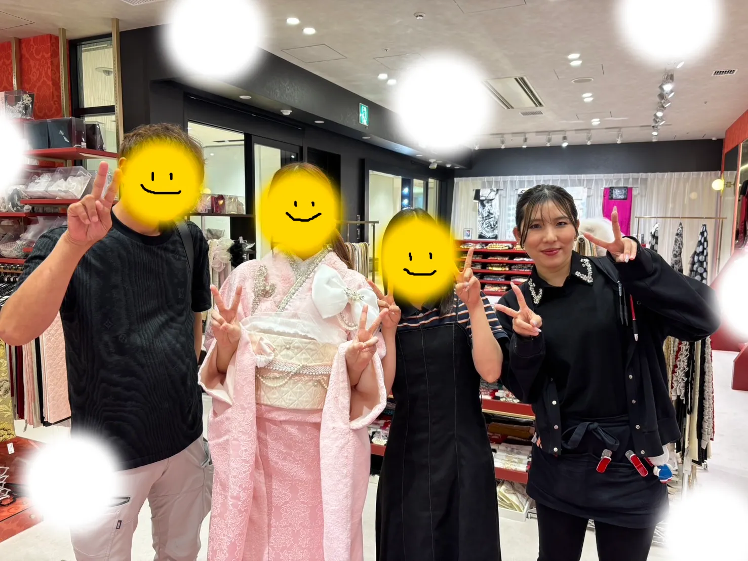 成人式　前撮り　梅田　振袖レンタル　袴レンタル　家族写真　前撮り撮影会　キラキラ　かわいい