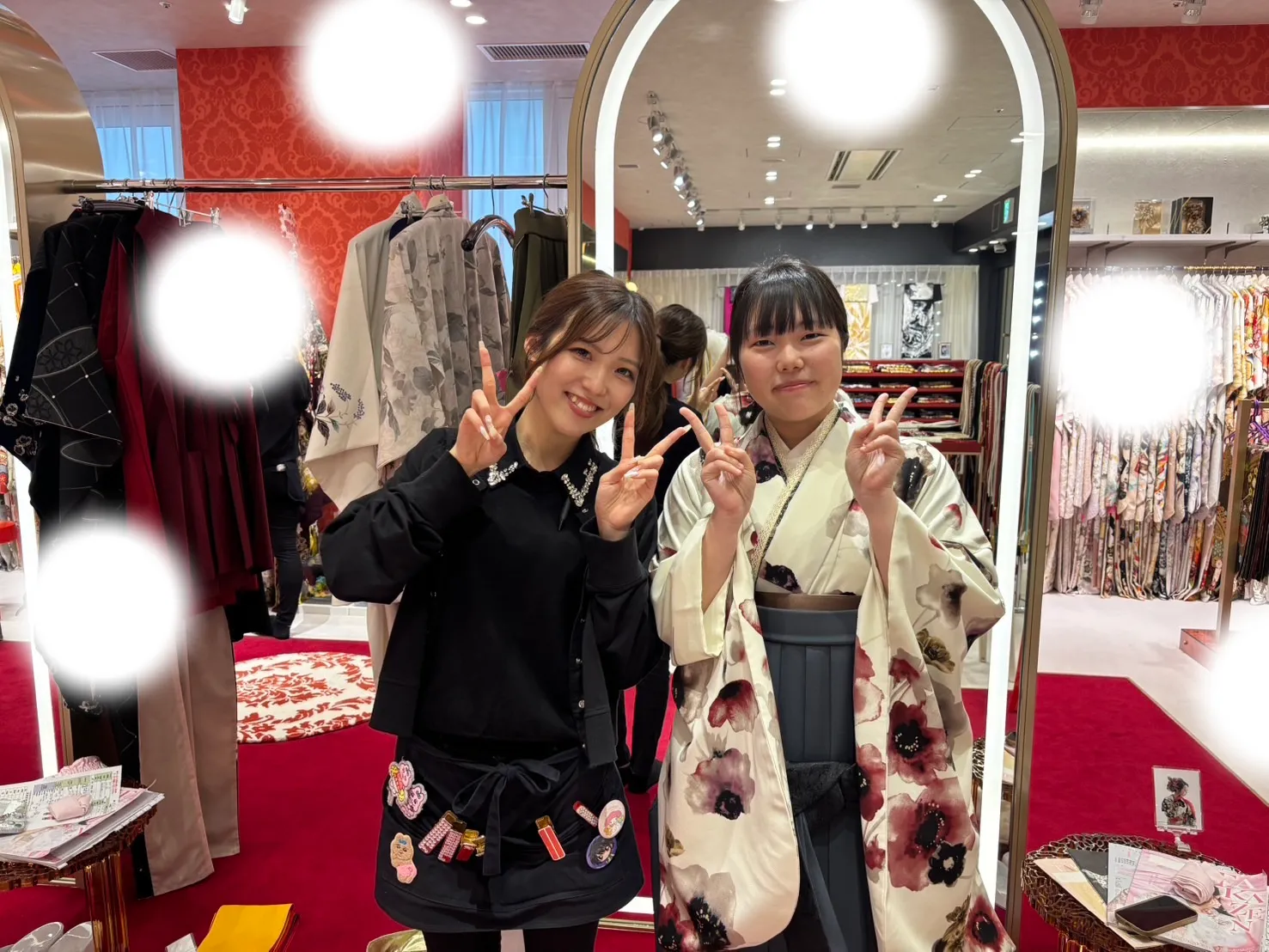 成人式　前撮り　梅田　袴　くすみカラー　かわいい　イマドキ　淡色　古典　タカゼン　撮影