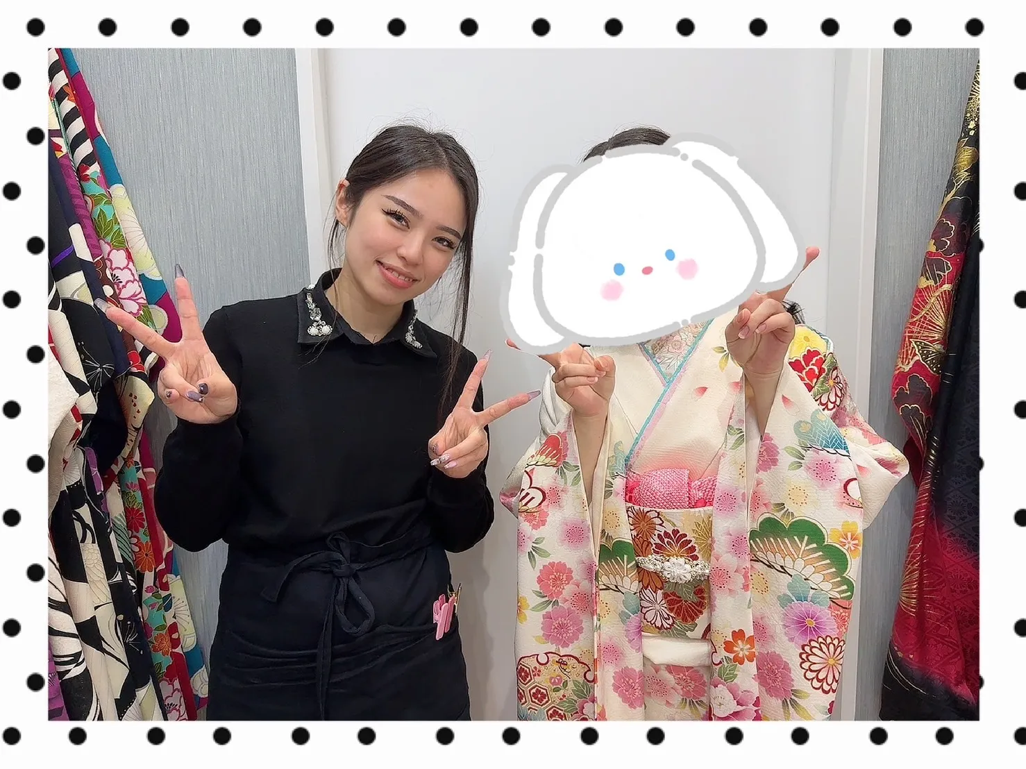 振袖　レンタル　可愛い　おしゃれ　かっこいい　イマドキ　くすみ　写真　妹割