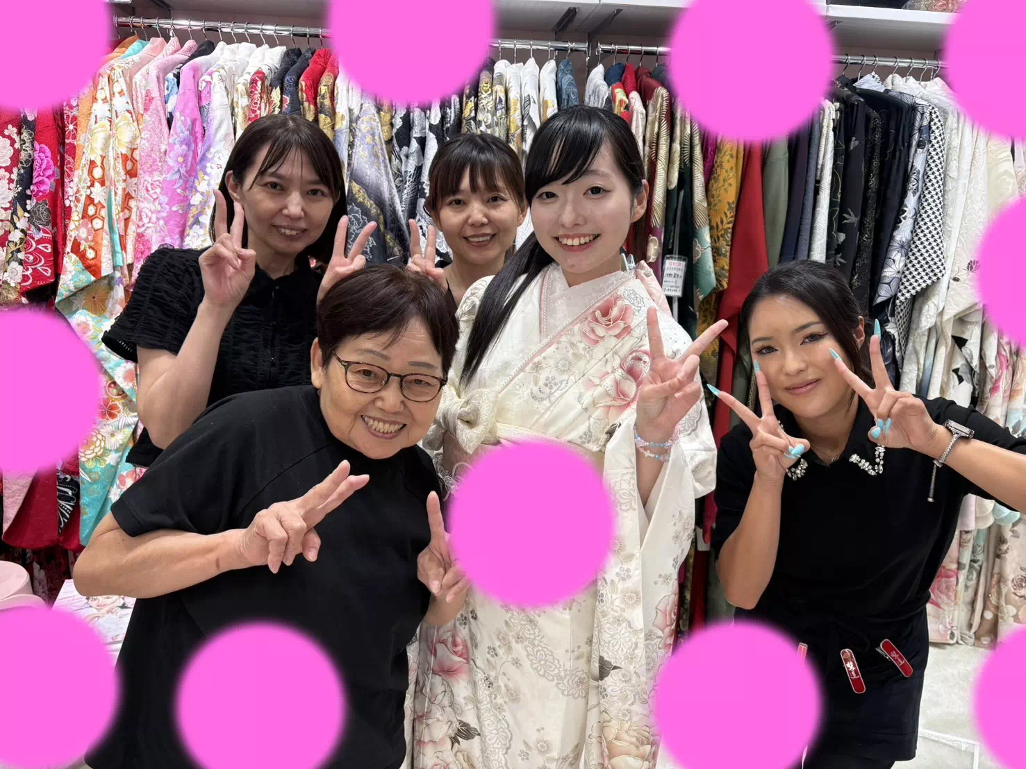 TAKAZEN神戸店　前撮り撮影会　イマドキ　カワイイ　コディネート　振袖　レンタル　袴　