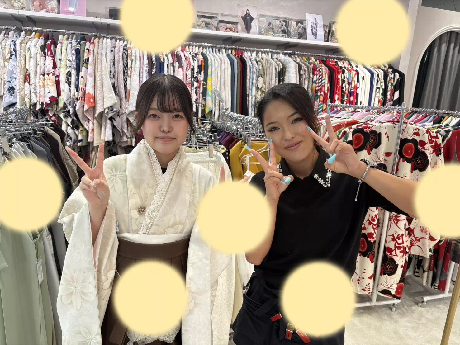 【TAKAZEN神戸旧居留地店】♡16日　神戸市・明石市・三田市　淡い小振袖のイマドキ袴コーデ姫ちゃんのご紹介です♪イマドキ可愛く仕上げましょう♡