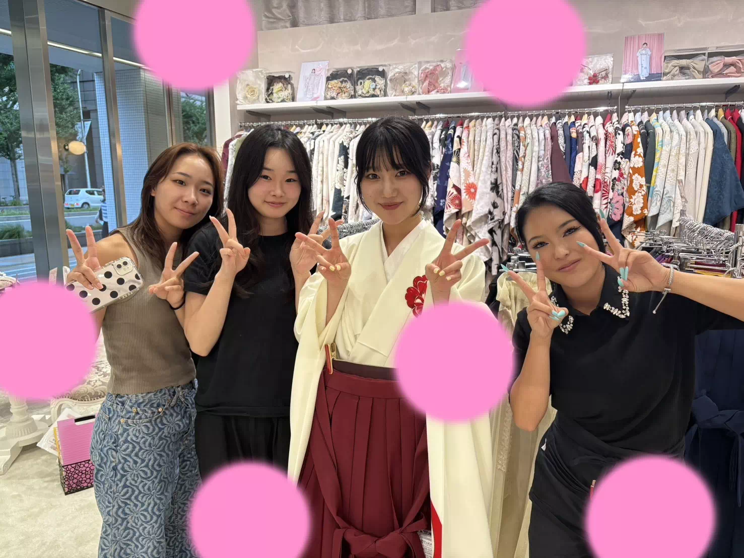 TAKAZEN神戸店　前撮り撮影会　イマドキ　カワイイ　コディネート　振袖　レンタル　袴　