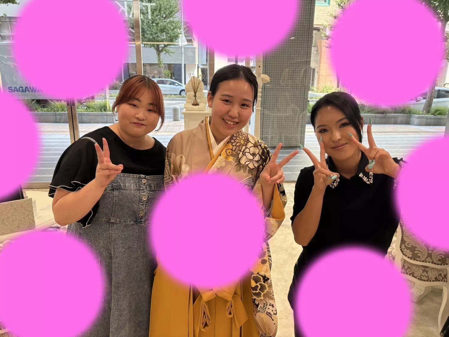 TAKAZEN神戸旧居留地店　卒業式　袴レンタル　イマドキ　カワイイ　　神戸市袴