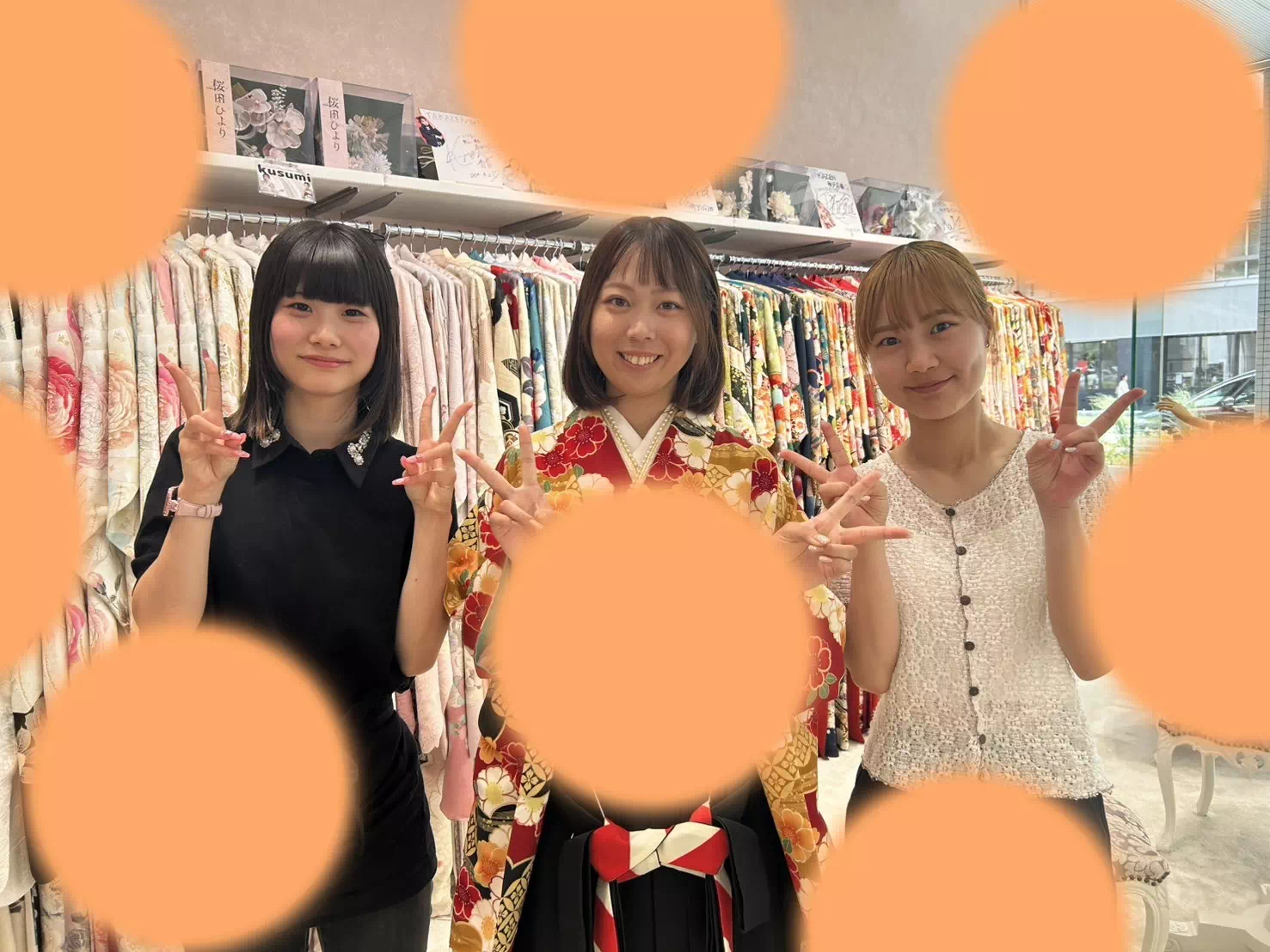 TAKAZEN神戸店　前撮り撮影会　イマドキ　カワイイ　コディネート　振袖　レンタル　袴　