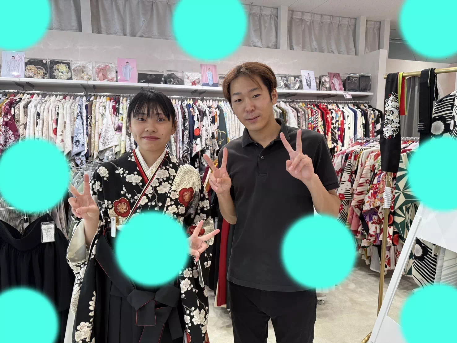 TAKAZEN神戸店　前撮り撮影会　イマドキ　カワイイ　コディネート　振袖　レンタル　袴　