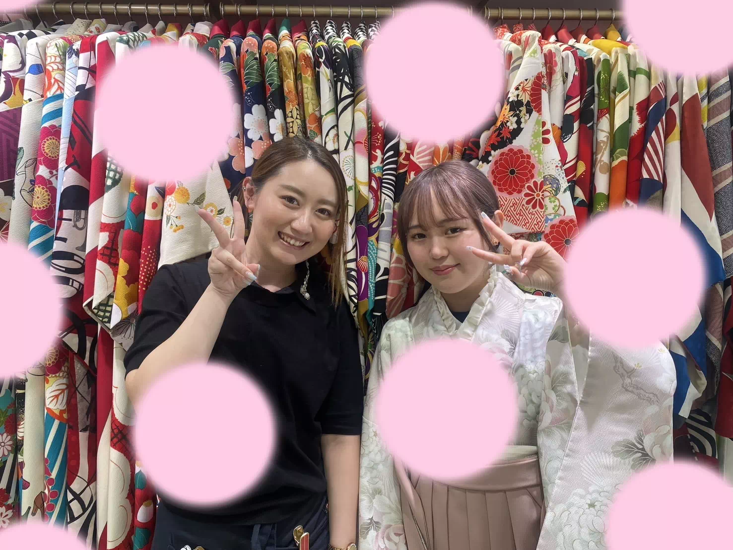 【TAKAZEN姫路店】♡2日　2026年ご卒業式のピンク色の袴がお似合いの袴姫ちゃん♡
