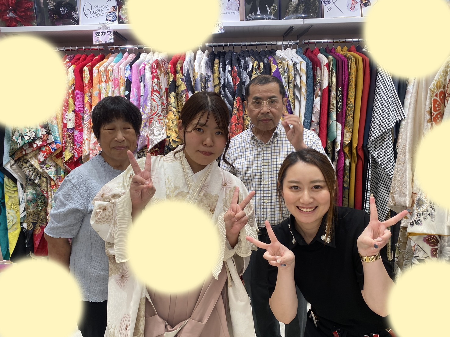 TAKAZEN神戸店　前撮り撮影会　イマドキ　カワイイ　コディネート　振袖　レンタル　袴　