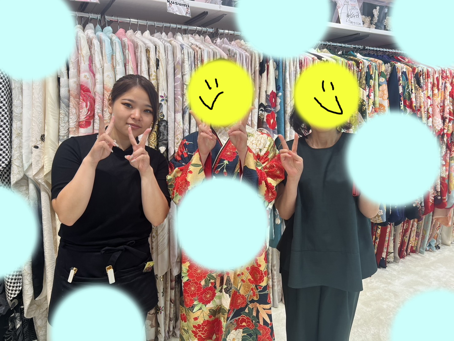 TAKAZEN神戸店　前撮り撮影会　イマドキ　カワイイ　コディネート　振袖　レンタル　袴　