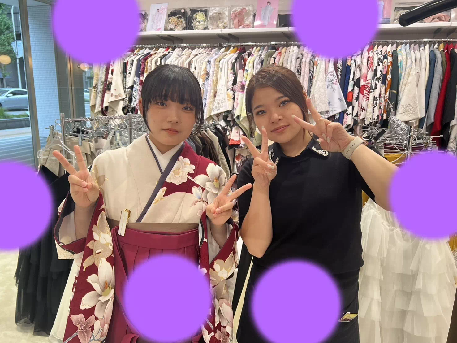 TAKAZEN神戸店　前撮り撮影会　イマドキ　カワイイ　コディネート　振袖　レンタル　袴　