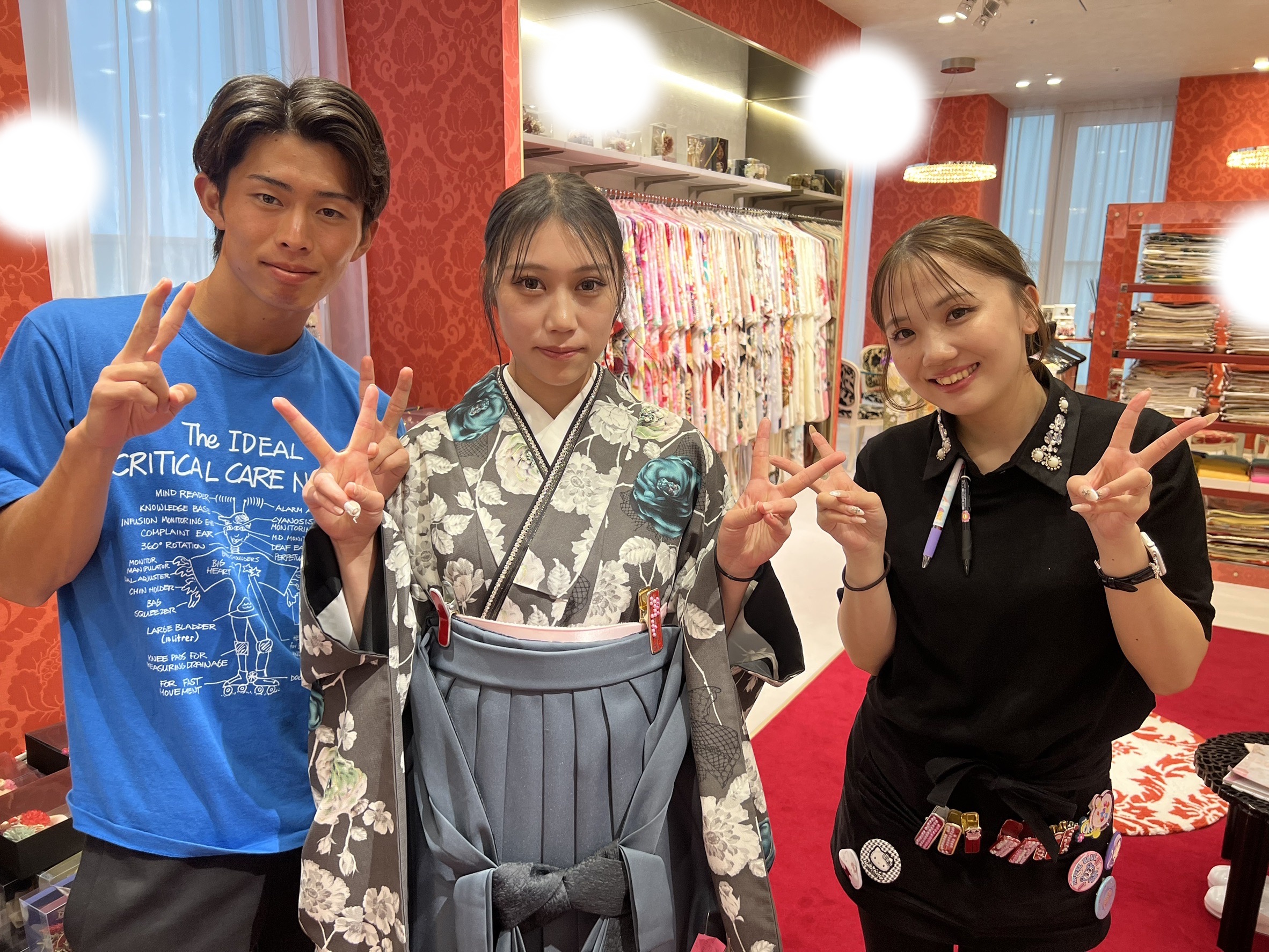 成人式　前撮り　梅田　袴　くすみカラー　かわいい　イマドキ　淡色　古典　タカゼン　撮影