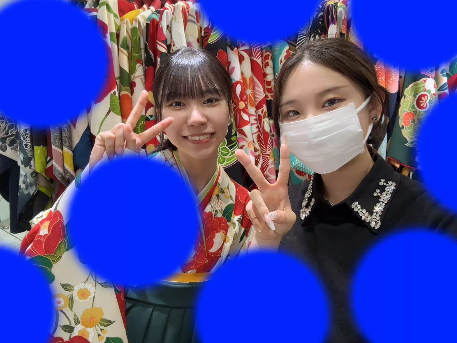 TAKAZEN姫路店　加古川市　高砂市　　姫路市　卒業式　袴　レトロ　赤色　緑色