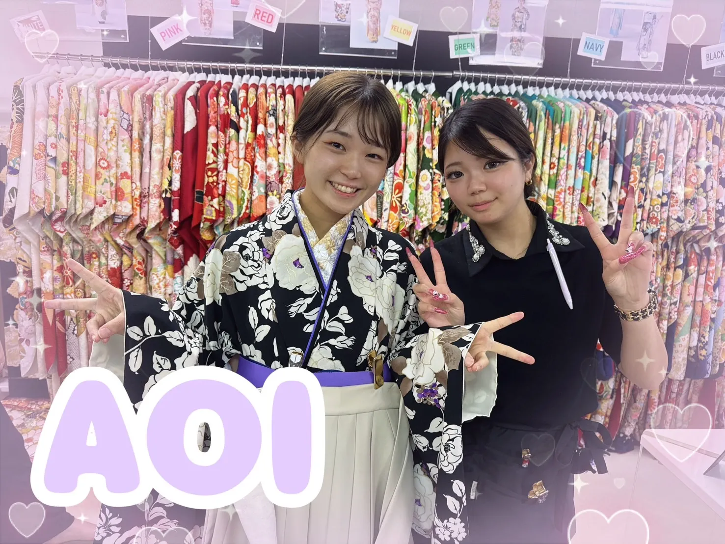 TAKAZEN　奈良　袴　卒業式　前撮り　可愛い　かっこいい　イマドキ　おしゃれ　くすみ　個性派　目立つ　ポップ　レトロ　古典