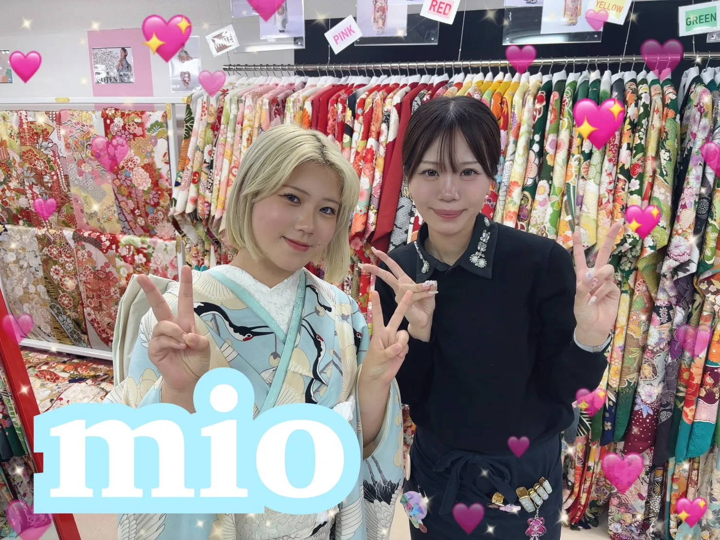 TAKAZEN　奈良　振袖　レンタル　成人式　前撮り　水色　レトロ　鶴柄　個性派　かわいい　きれい　お洒落　イマドキ　安カワ