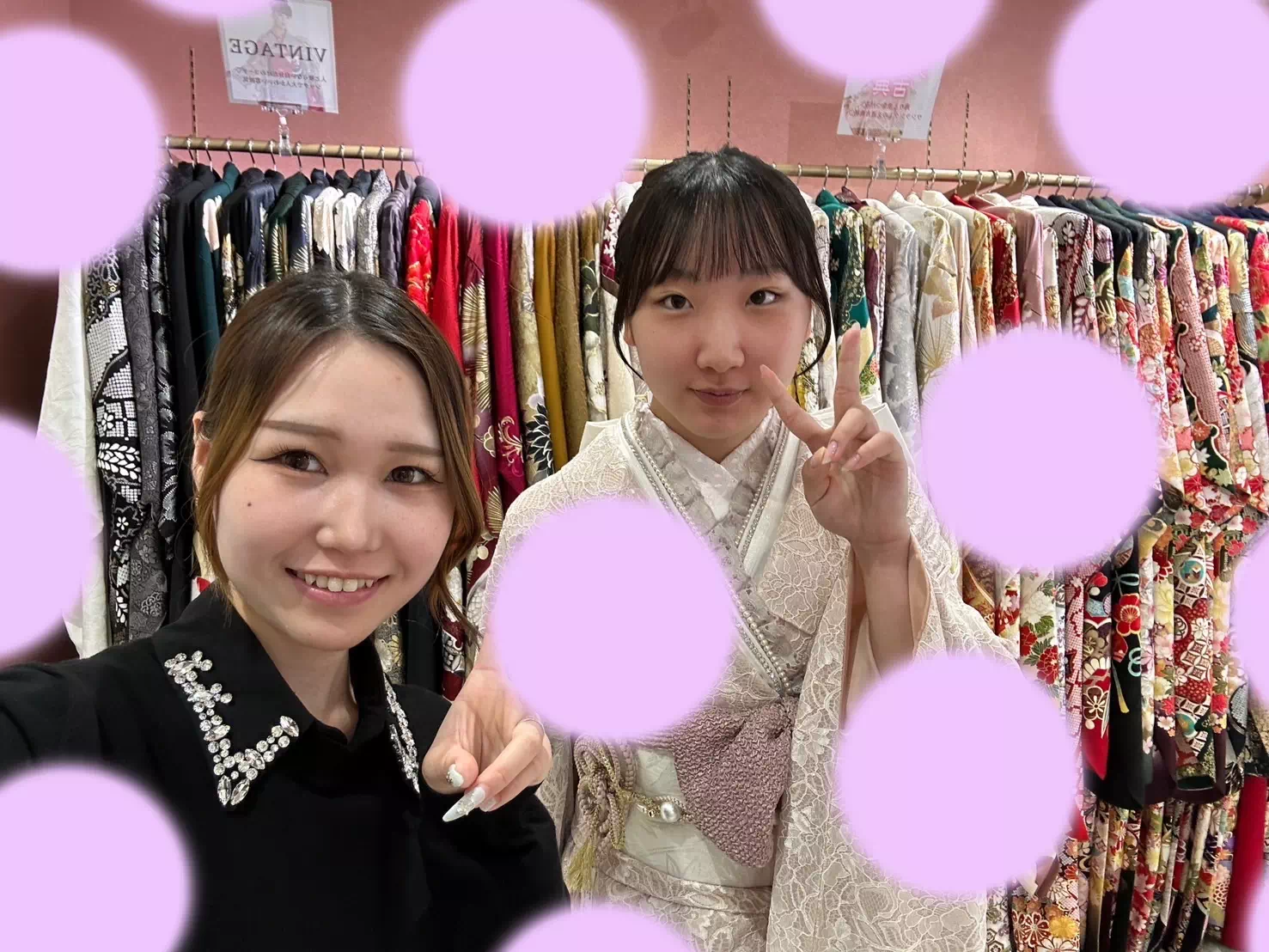 TAKAZEN姫路店　加古川市　高砂市　人気振袖　振袖レンタル　姫路市　成人式　卒業式　袴　振袖　イマドキ振袖　岡山県　岡山　総レース ピンク