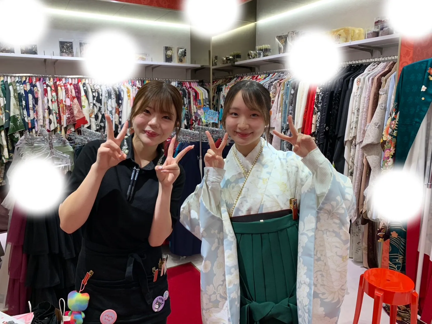 成人式　卒業式　TAKAZEN 袴レンタル くすみ　水色