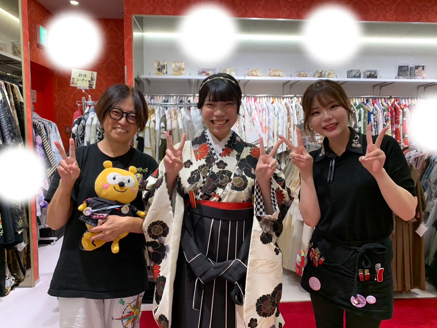 卒業式　袴　レンタル　梅田　オシャレ　黒色　ヴィンテージ