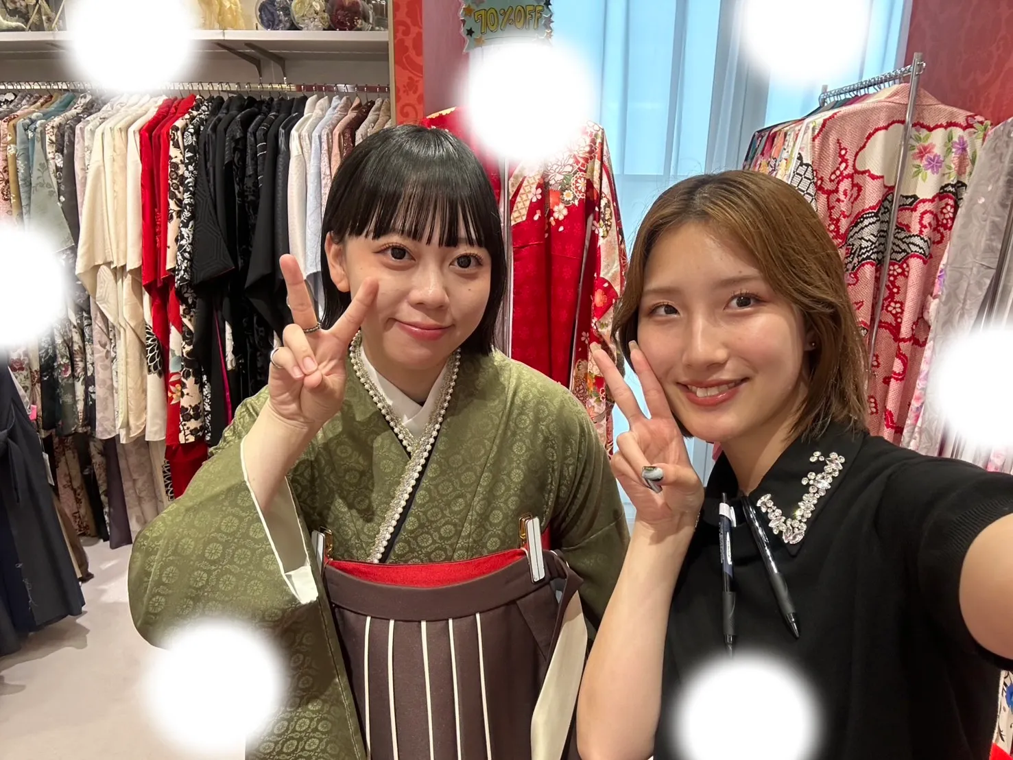 卒業式　無地　袴