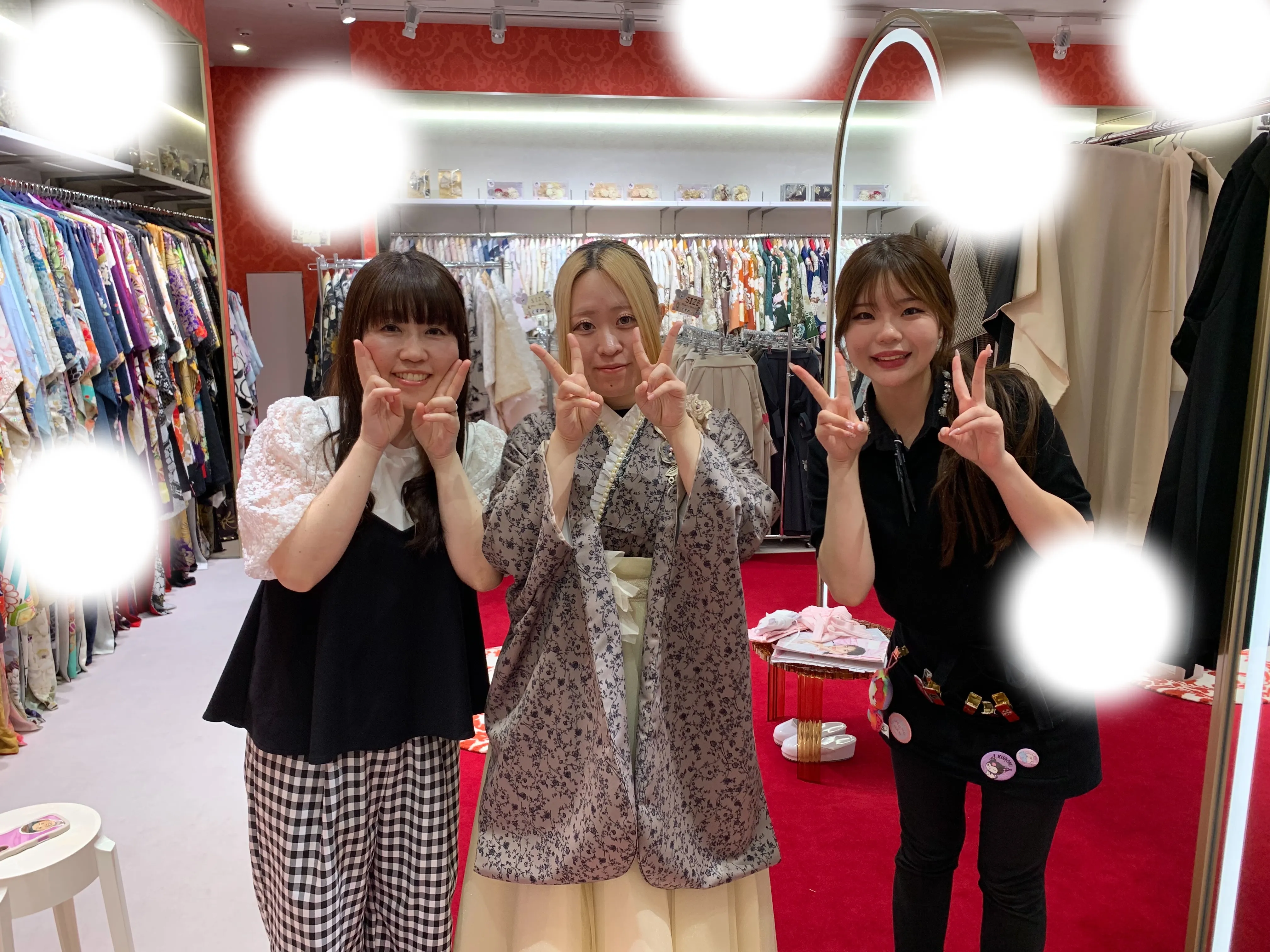 袴　前撮り　梅田　グレー　かっこいい