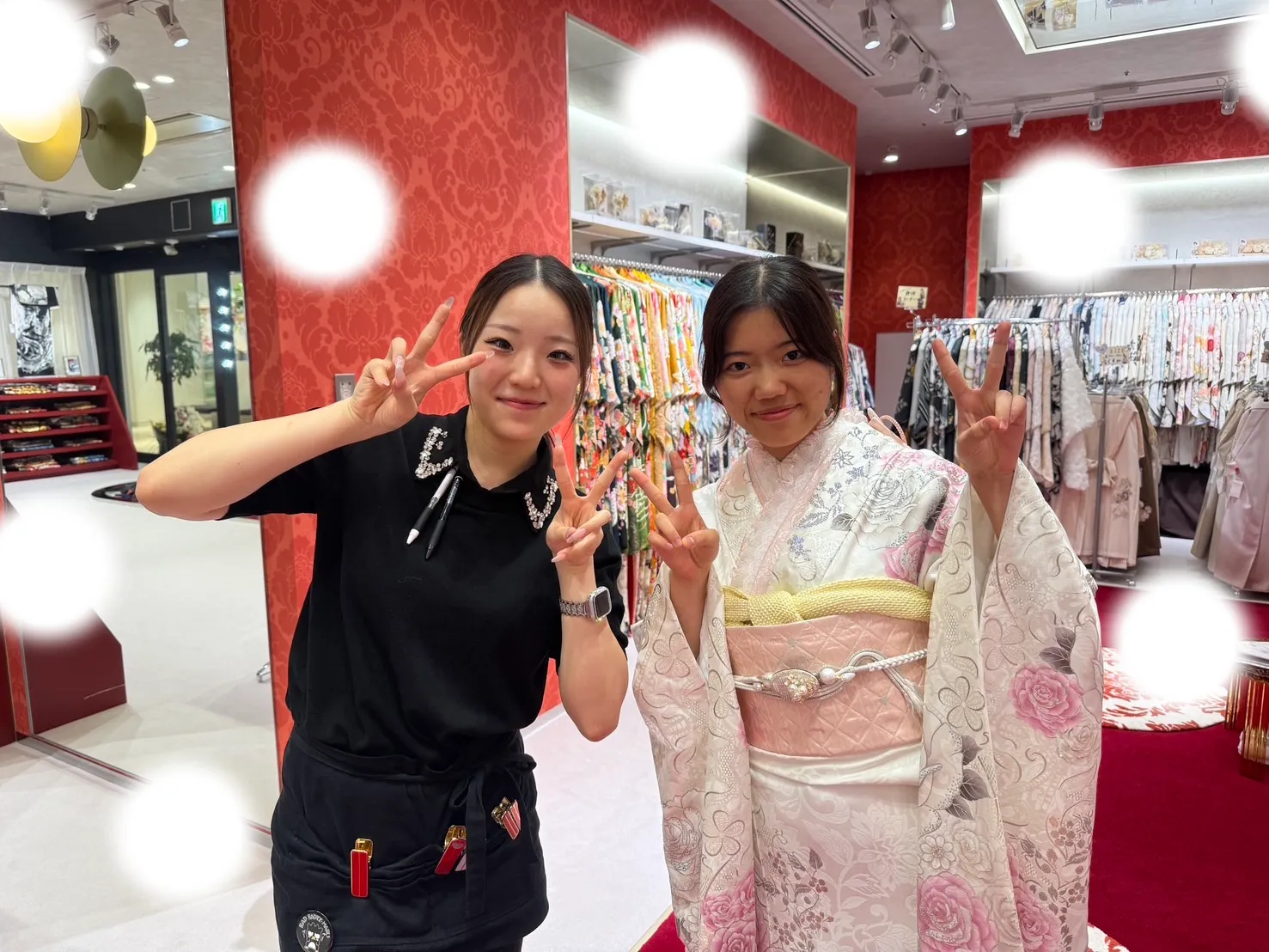 成人式　ピンク　梅田