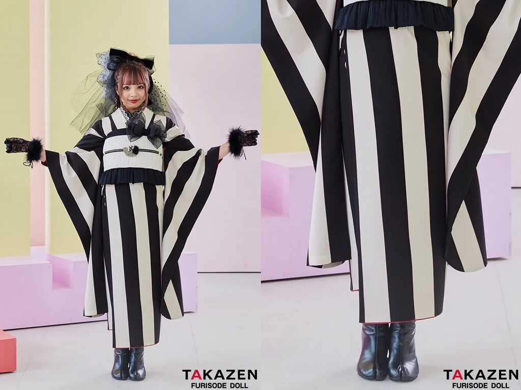 TAKAZEN　奈良　振袖　レンタル　赤色振袖　バラ　ローズ　個性派　被らない　可愛い　イマドキ　お洒落　目立つ　キラキラ　レースインナー　フリル