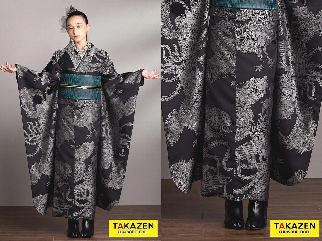 TAKAZEN　奈良　振袖　レンタル　赤色振袖　バラ　ローズ　個性派　被らない　可愛い　イマドキ　お洒落　目立つ　キラキラ　レースインナー　フリル