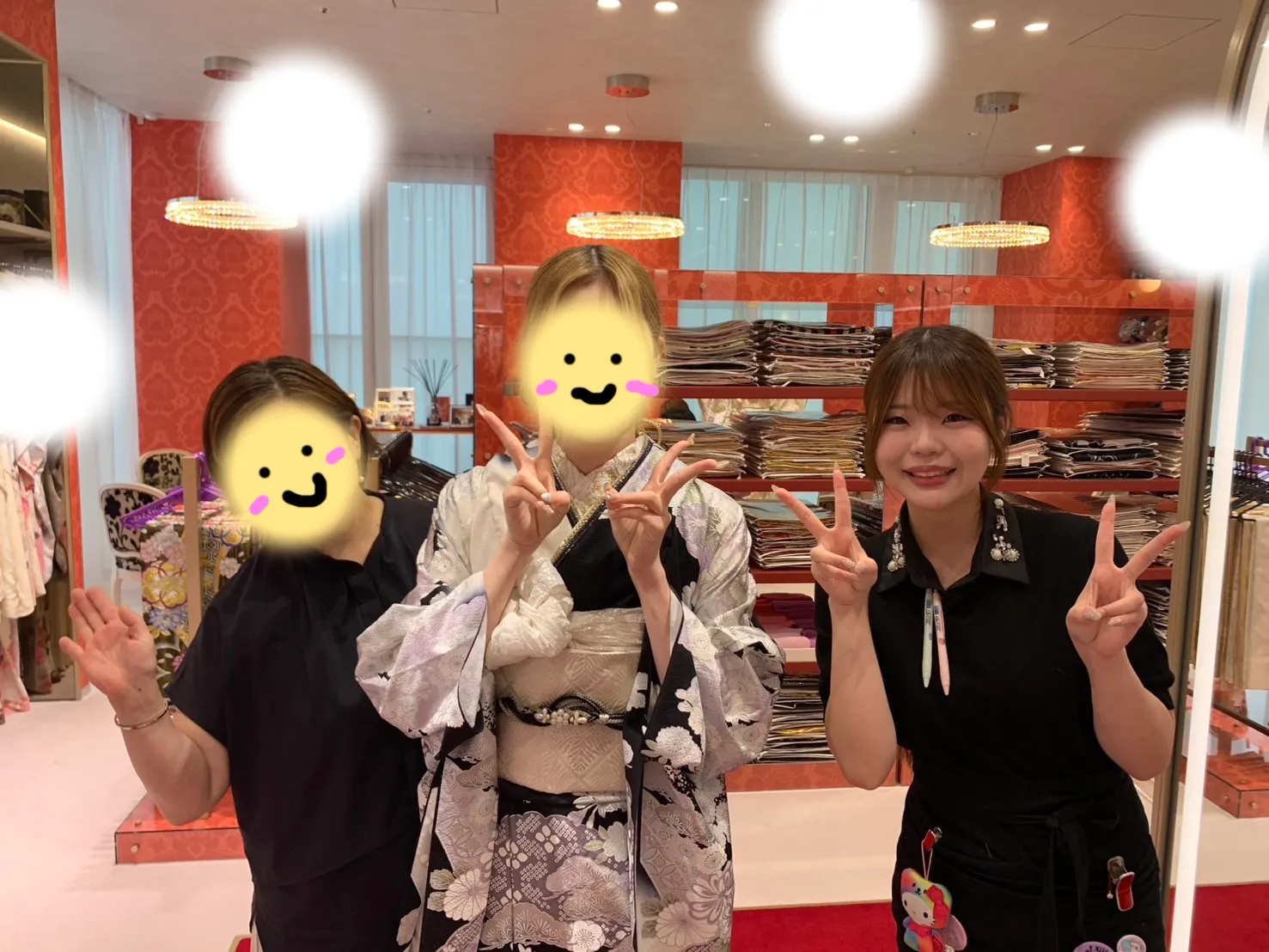 成人式　振袖　梅田　モノトーン